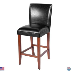 Classic 29" Counter Height Bar Stools - Black Decorative Home Furniture - Picture 1 of 7
