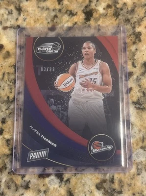2025 WNBA Panini PLAYER OF THE DAY RED FOIL #19 ALYSSA THOMAS 3/99 Mercury - Image 1 of 2