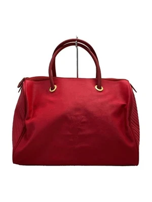 Auténtico bolso de mano Saint Laurent bolso de nailon rojo Foto 1 de 4