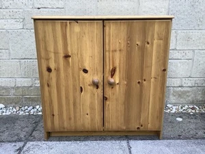 SMALL PINE STORAGE CUPBOARD - Picture 1 of 3