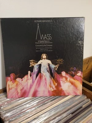 MINT Vinyl Bernstein MASS 1971 Columbia 2 LP Box Set w/Picture Booklet NMT - Image 1 of 4