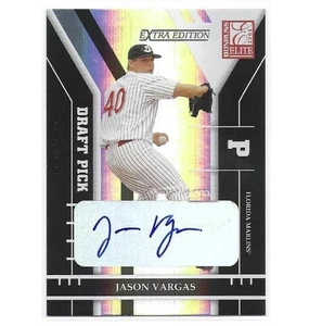 2004 Elite Extra Edition Baseball Jason Vargas AUTO RC Karte #337 - Serie #/621 - Bild 1 von 2