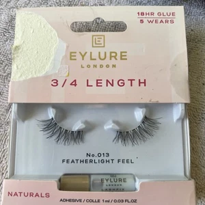 Eylure lunghezza 3/4 n. 013 Featherlight Ciglia Riutilizzabili con Colla - Foto 1 di 6