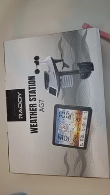 Raddy AG7 Weather Station Wireless Indoor Outdoor Thermometer 7.4'' Display - Image 1 of 4