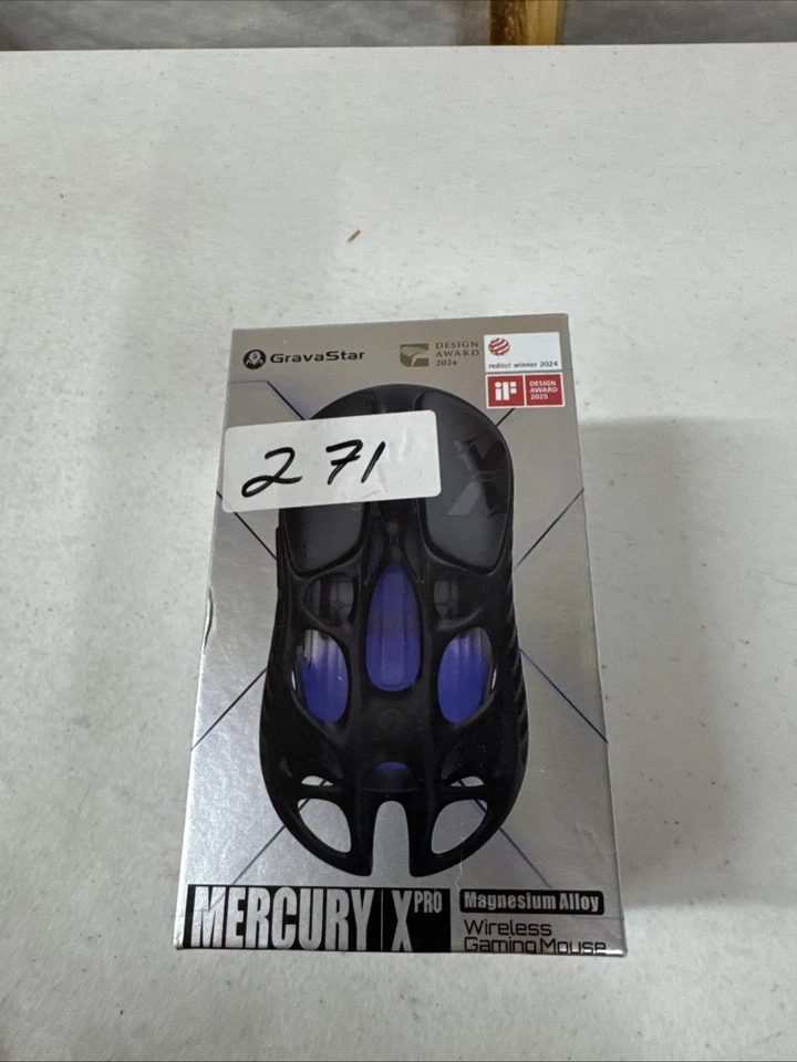 Mercury X Pro Wireless Gaming Mouse, Come with 8K Dongle – 32,000 DPI PAW 395 - Image 1 of 4