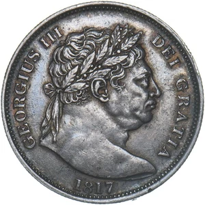 1817 Halfcrown - George III British Silver Coin - Very Nice - Picture 1 of 2