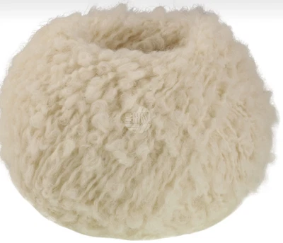 (kg/170€) NEU! ORSETTO Lana Grossa Bouclé 50g Fb. 16 rohweiß weich PORTOFREI - Bild 1 von 3