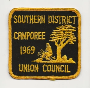UNION COUNCIL N.J. / 1969 CAMP o REE patch SOUTHERN DIST. Boy Scout BSA 42/B-70 - Picture 1 of 2