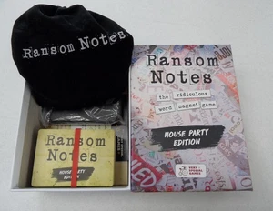 RANSOM NOTES The Ridiculous Word Magnet Party Game HOUSE PARTY EDITION Pre-Owned - Picture 1 of 4