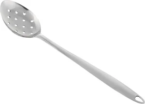 Stainless Steel Slotted Serving Spoon - Long Handle Perforated Metal -... - Picture 1 of 5