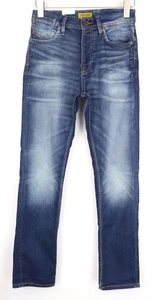 JACK & JONES Tim Men's Jeans W28/L32 Slim Straight Blue Stretch Cotton Denim - Picture 1 of 8