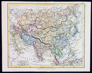 1825 Aaron & Samuel Arrowsmith Antique Map of Asia - Picture 1 of 2