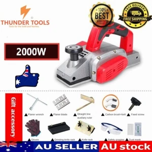 Cepilladora eléctrica de mano Thunder Tools 2000 W cepilladora multifunción para carpintería - Imagen 1 de 13