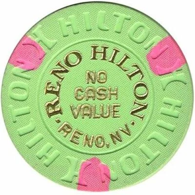 Hilton Casino Reno Nevada $25 NCV Chip 1980s - Image 1 of 2