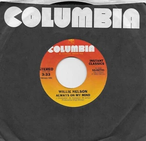 WILLIE NELSON  Always On My Mind / The Party's Over 45 - Picture 1 of 1