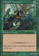 1x Panther Warriors NM, English MTG Portal 1