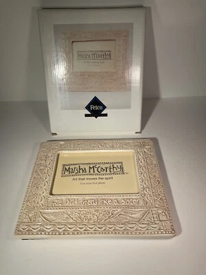 Fetco Intl No Friend Like a Sister Pink Porcelain Picture Frame NOS NOB 4" X 6" - Image 1 of 4