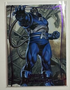 2016 Upper Deck Marvel Masterpieces Epic Purple 93/199 Apocalypse #70
