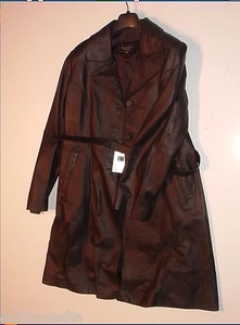 Original Mercedes Benz Ledermantel Damen in XL B66060103 schwarz Mantel NEU NEW - Bild 1 von 1