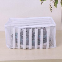 1pcs Polyester laundry footwear mesh wash bag sneaker washer dryer washing Y  jb