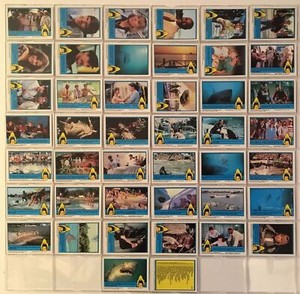 Jaws Movie 3-D Vintage Card Set 44 Cards 1983 Topps
