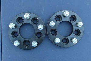 Aluminum 2 Piece 1" Wheel Spacer Adapters For CT200h 5x100-5x14.3 Lug - Picture 1 of 5