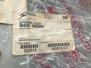 SCHAEFER SPHWK-1520 HINGED WINDOW KIT CARBON STEEL 20X27.75X2.6 NEMA 4 *NEW* - Picture 1 of 4