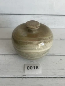KCGS Mini grünes Onyx APFELFÖRMIGES GLAS handgeschnitzt, Stein, Schnitzerei, Madagaskar - Bild 1 von 5