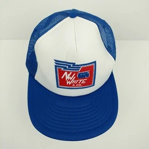 Vintage NW White Co Hat Trucker Dump Truck Blue South Carolina - Picture 1 of 6