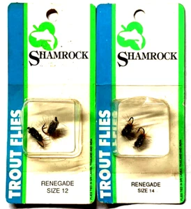 Shamrock Trout Flies Renegade Fly 2-COUNT Size 12 and 2-COUNT Size 14 - Picture 1 of 14