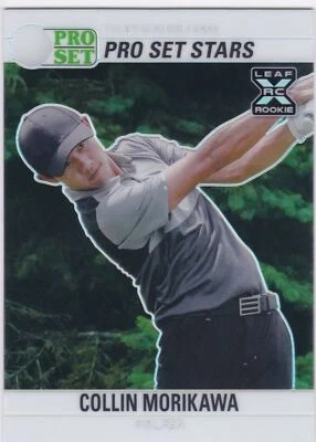 2021 Pro Set Sports Metal Stars White Prism #9 Collin Morikawa Rookie RC 2/4 - Image 1 of 2