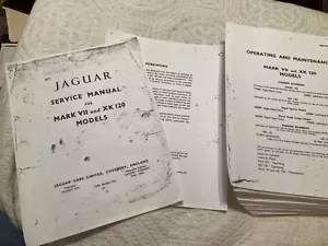 Jaguar MKVII and XK120; Facsimile of Original Factory Service Manual - Picture 1 of 3