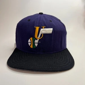 Vintage New Era Utah Jazz Snapback Lila Gelb - Bild 1 von 6