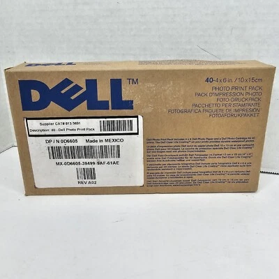 NEW Genuine DELL Photo Print Pack 40 4x6in/10x15cm D6605 - Image 1 of 4