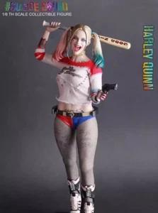 1/6 Scale Suicide Squad Harley Quinn Figure Statue Model Collection Real Clothes - Picture 1 of 8