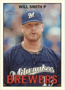 2016 Topps Heritage Reverse Stock #148 Will Smith BREWERS - QUASI NUOVO-MT - Foto 1 di 1