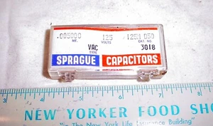 5 NOS Sprague .005 uF 125 VAC Ceramic Disc Capacitor Safety AC Line Voltage - Picture 1 of 3