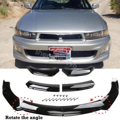 Gloss Front Bumper Lip Splitter Spoiler Body Kit For Mitsubishi Galant 1985-2012 - Image 1 of 4