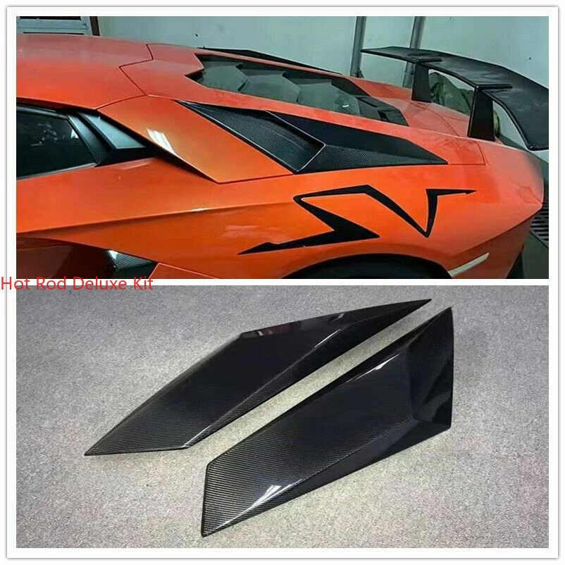 2PCS Carbon Fiber Side Vents Air Ducts For Lamborghini Aventador LP700 2012-2017 - Image 1 of 4
