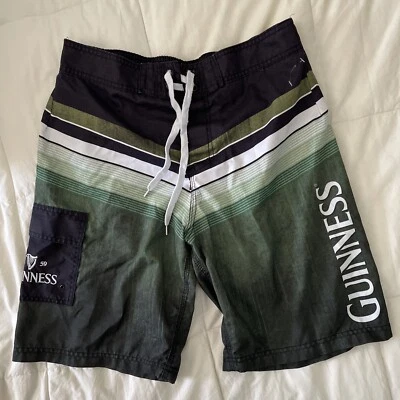 Pantalones cortos de baño GUINESS negros verdes para hombre talla mediana M Foto 1 de 4