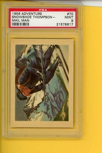 1956 ADVENTURE # 70 SNOWSHOE THOMPSON - MAIL MAN PSA 9 MINT # 21578617 - Picture 1 of 2