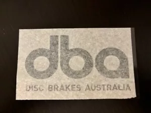 DBA DISC Brake Australia Sticker Decal Automotive Black Window sticker - Picture 1 of 2