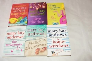 LOT OF 6 MARY KAY ANDREWS BOOKS - Hello Summer/Newcomer/Save Date/Ladies HB/DJ - Imagen 1 de 1
