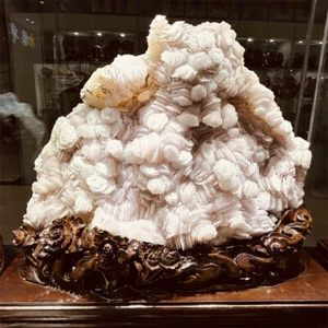 108LB Top Natural pink Calcite Quartz Crystal Cluster Mineral Specimen Reiki - Picture 1 of 19