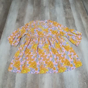 Agnes & Dora Women's Floral Pattern Ruffle Sleeve Blouse Multicolor Small - Picture 1 of 6