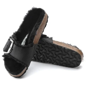 Sandalia Birkenstock Madrid Hebilla Grande Piel de Oveja Engrasada US8 EU39 1020136 - Imagen 1 de 7