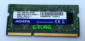 ADATA 4GB x1 DDR3 1600mhz 1.35v AM1L16BC4R1-B1MS Laptop RAM 204pin SODIMM Memory