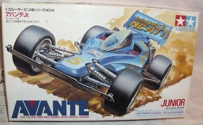 TAMIYA AVANTE JUNIOR RACING MINI 4WD CAR ELECTRIC MODEL KIT 1:32 BOXED - Image 1 of 4