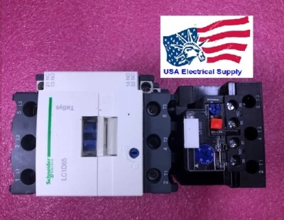 Schneider Motor Starter Assemble Contactor 65A Coil 24V Overload Relay 48-65Amp.