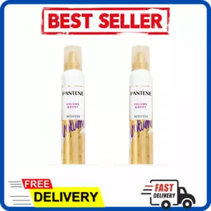 Pantene Volume Mousse, Boosts Fine Flat Hair for Max Fullness, 6.6 oz (2 PACK) - Picture 1 of 12